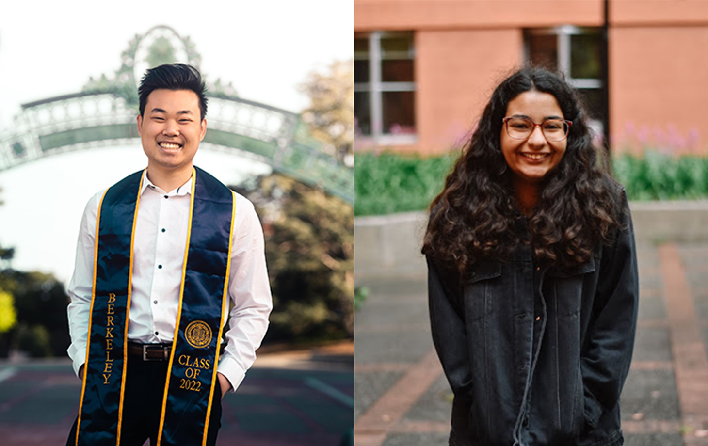 Graduating PMB students Kenneth Trang and Nada Lamie