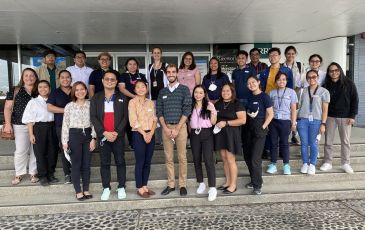 Group photo of the fifteen participants in class who were the government regulators from the biotechnology team who will ultimately be deciding how gene edited plant and animal  products will be evaluated and monitored at the International Rice Research.