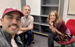 Image of Luis, Dr. Jill, and colleague